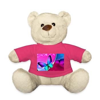 papillon - Nounours - rose - Devant