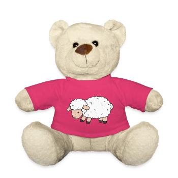 Mouton - Nounours - rose - Devant