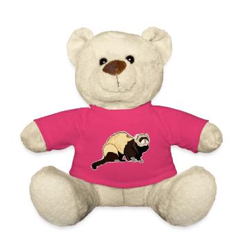 Furet - Nounours - rose - Devant