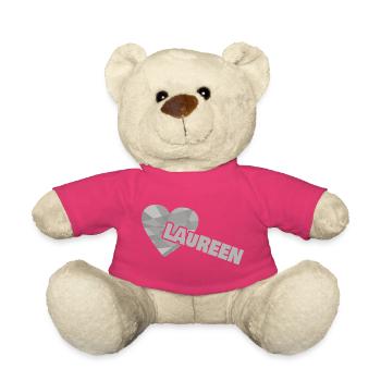 Chère Laureen, - Nounours - rose - Devant