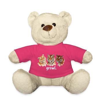 Rugissement de tigre Rugissement drôle de tigre pour Tigerliebha - Nounours - rose - Devant