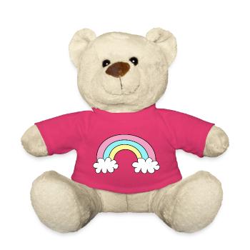 Image de l’Enfant Arc-en-ciel - Nounours - rose - Devant