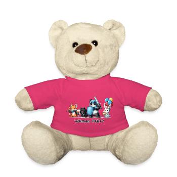 Faux groupe – Chevalier, Voleur, Mage & Naissance - Nounours - rose - Devant