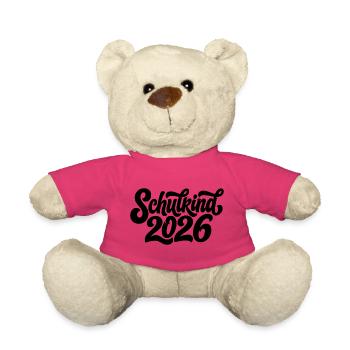 Schulkind 2026 - Teddy - Pink - Vorne