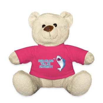 Feed Me and Tell Me I’m Pretty – Kawaii Shark Desi - Teddy - Pink - Vorne