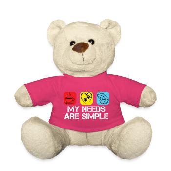 Kaffee Katzen und Kekse  - Teddy - Pink - Vorne
