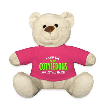 cotyledons seen | Microgreens Humor - Teddy Bear - pink - Front