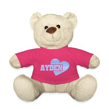 Avec amour Ayden - Nounours - rose - Devant