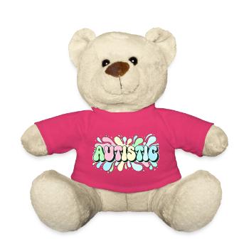 Autistique Arc en Ciel Éclatant - Nounours - rose - Devant
