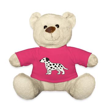 Dalmatian Spot Design - Teddy Bear - pink - Front