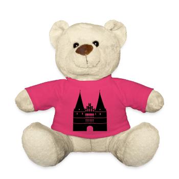 Holstentor von Lübeck - Teddy - Pink - Vorne