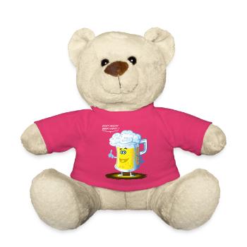 Beer happy toon - Teddy - Pink - Vorne