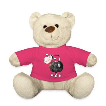"Lolle Locke" - Schaf - Schafe - Teddy - Pink - Vorne