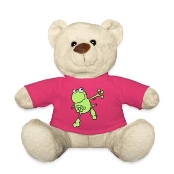 Tanzender Frosch - Teddy - Pink - Vorne