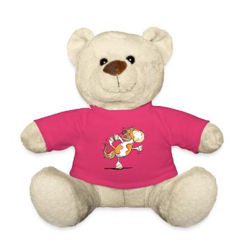 Lustiges Yoga Pferd I Pony - Teddy - Pink - Vorne