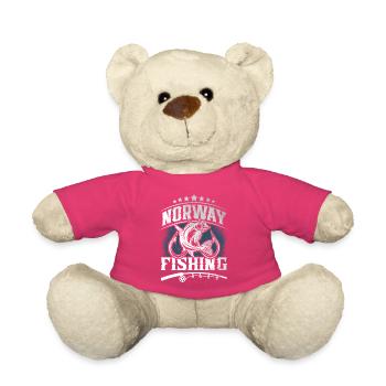 Norwegen Fischen Angeln Angler - Teddy - Pink - Vorne