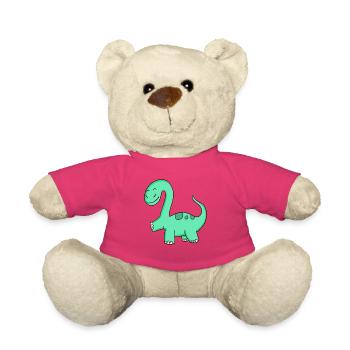 Motif de dinosaure - Nounours - rose - Devant