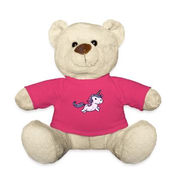 Sauts de licorne kawaii mignons - Nounours - rose - Devant