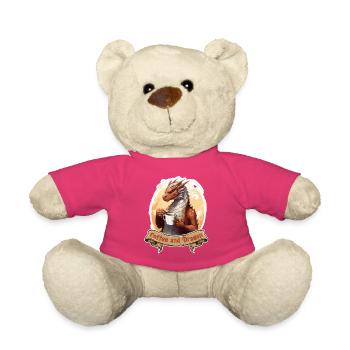 Coffee And Dragon Fantasy LARP RPG Shirt - Teddy - Pink - Vorne