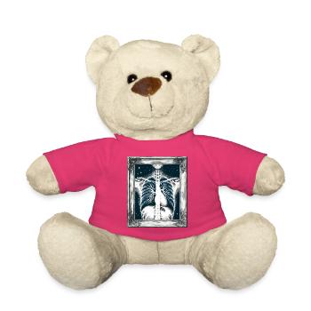 Art médical Thoracique Peinture Radiologie - Nounours - rose - Devant