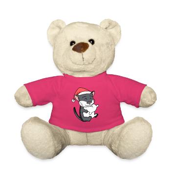 Chat, Mignon, Chat De La Forêt Norvégienne - Nounours - rose - Devant