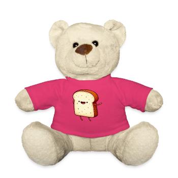 Fröhlicher Toast Springt Freude Frieden - Teddy - Pink - Vorne