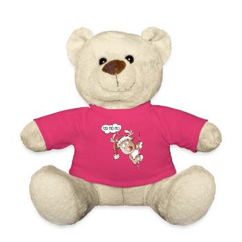 Ho Ho Ho Rentier Weihnachten - Teddy - Pink - Vorne
