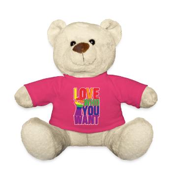 Love who you want - Teddy - Pink - Vorne