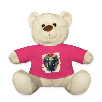 Éléphant - Nounours - rose - Devant