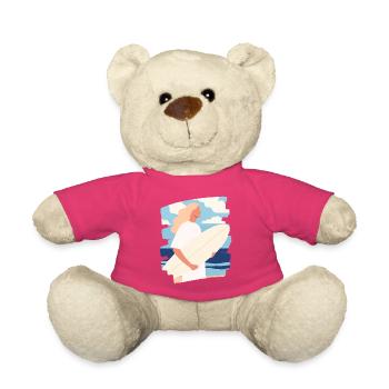 Surfeur - Nounours - rose - Devant