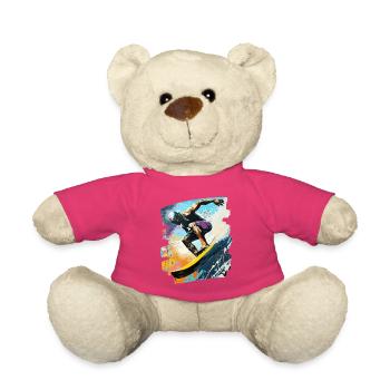 Surfeur Surf Planche de surf Surf - Nounours - rose - Devant