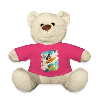 Surfeur Surf Planche de surf Surf - Nounours - rose - Devant