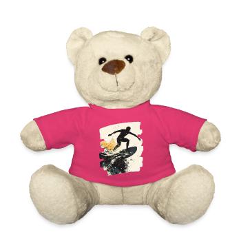 Surfeur Surf Planche de surf Surf - Nounours - rose - Devant