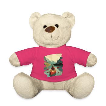 Kajak Kajakfahrer Kajakfahren Outdoor - Teddy - Pink - Vorne