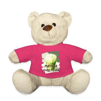 Matcha Lover Lover Matcha Latte Lover Thé vert - Nounours - rose - Devant