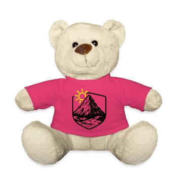 Mountains Peaks - Teddy Bear - pink - Front