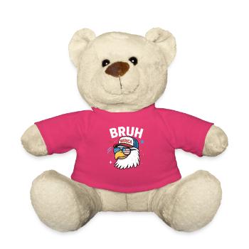 Bruh 4 juillet Eagle Kids Teen 4 juillet Bruh - Nounours - rose - Devant