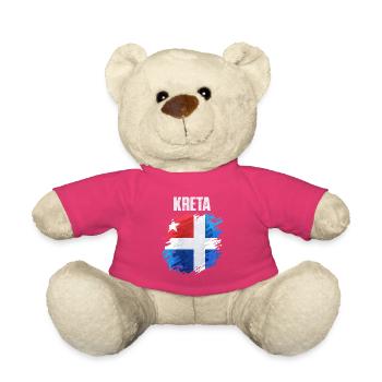 Art du drapeau scandinave coloré - Nounours - rose - Devant
