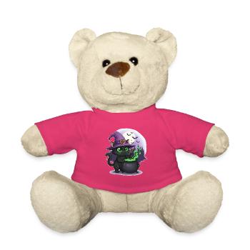 Magischer Katzenzauber im Vollmondlicht - Teddy - Pink - Vorne