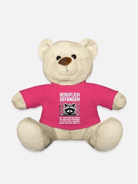 Büro & Job Kollegen Arbeiter lustiges Arbeiten - Teddy - Pink