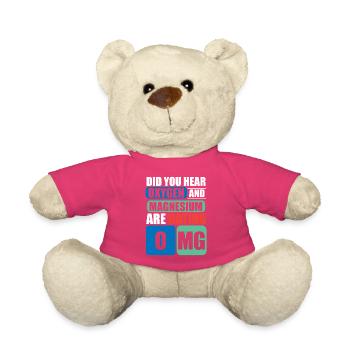 Chimie Chimiste Professeur de chimie Dire science - Nounours - rose - Devant