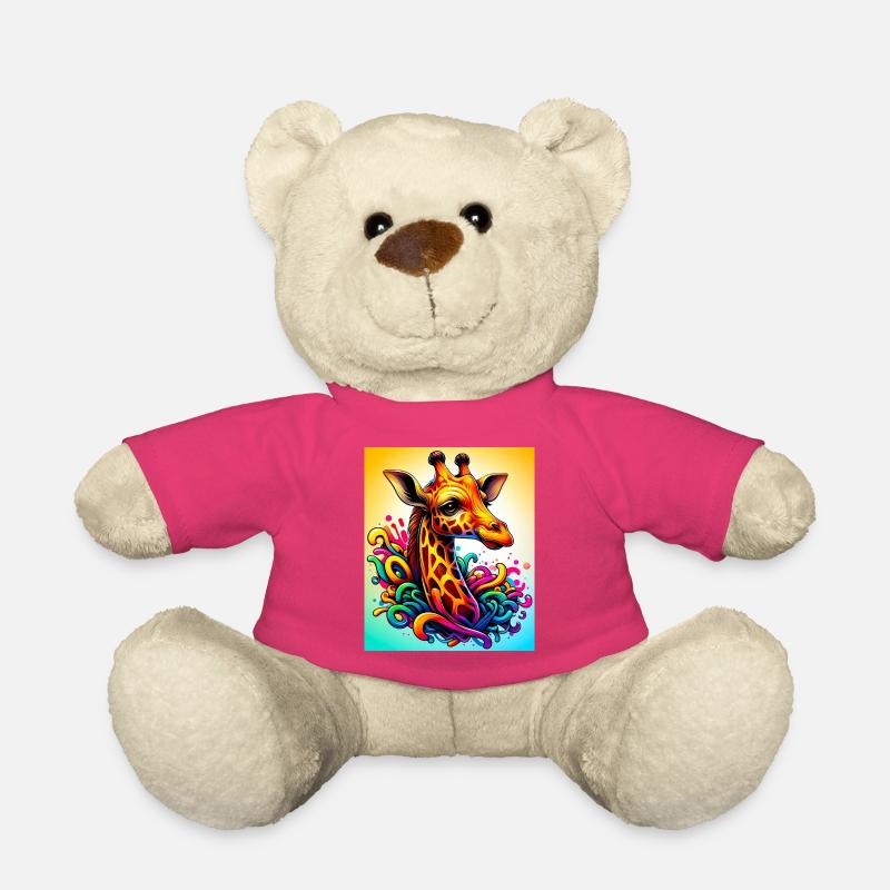 Giraffe - Teddy - Pink