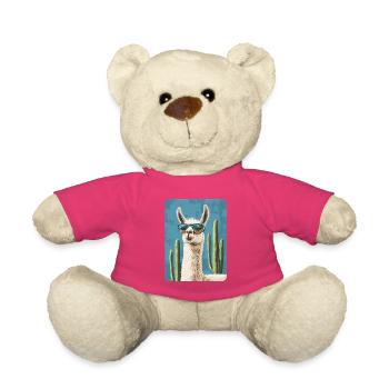 lama - Teddy Bear - pink - Front