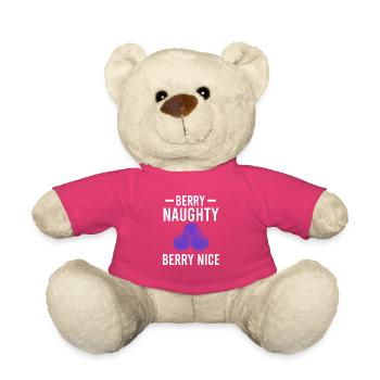 Blueberry Lustige Obst  Frucht Blaubeere Vintage B - Teddy - Pink - Vorne