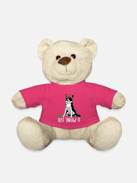 Just Throw It Border Collie Hund Mütter und Väter - Teddy - Pink