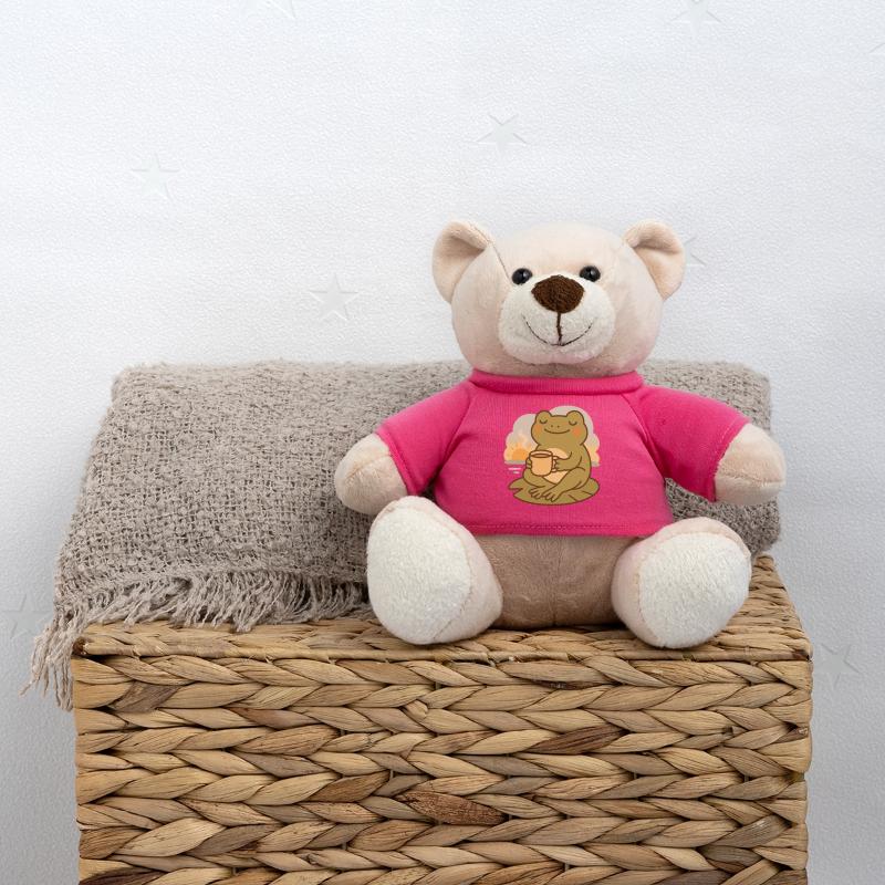 Frosch mit Kaffee – Morgenruhe Design Teddy