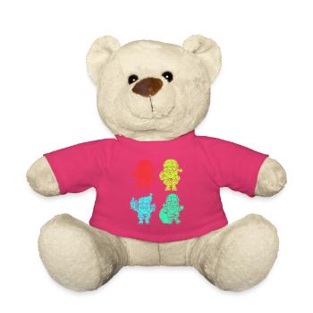 Weihnachtsmann Weihnachtsbaum Weihnachten - Teddy - Pink - Vorne