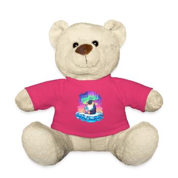 Pinguin am Polarlicht Drink - Teddy - Pink - Vorne