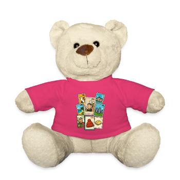 Bretonische Stempel Brittany Pride BZH Geschichte - Teddy - Pink - Vorne
