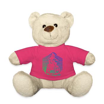Charakterstarkes Motocross Design - Teddy - Pink - Vorne